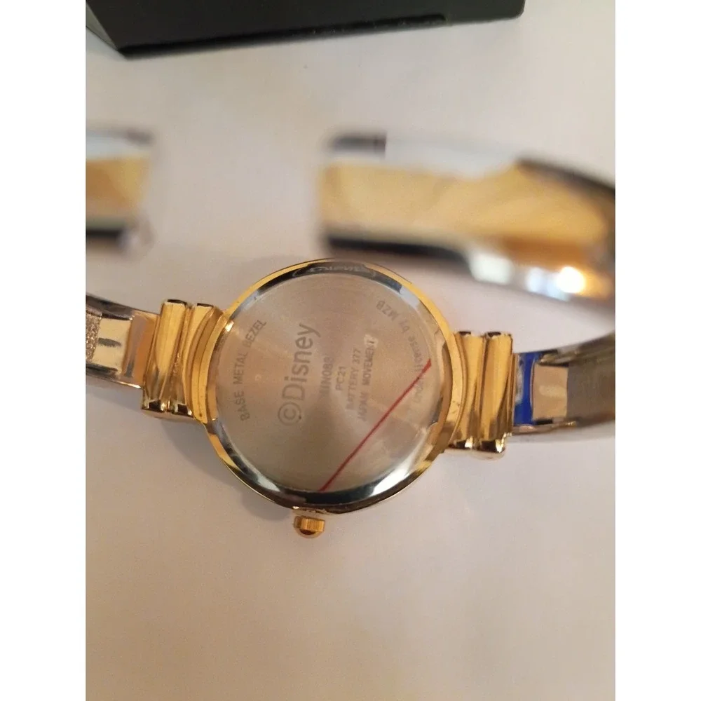M.Z. Berger & CO‎ Minnie Mouse Women's Watch Gold Tone Bracelet
